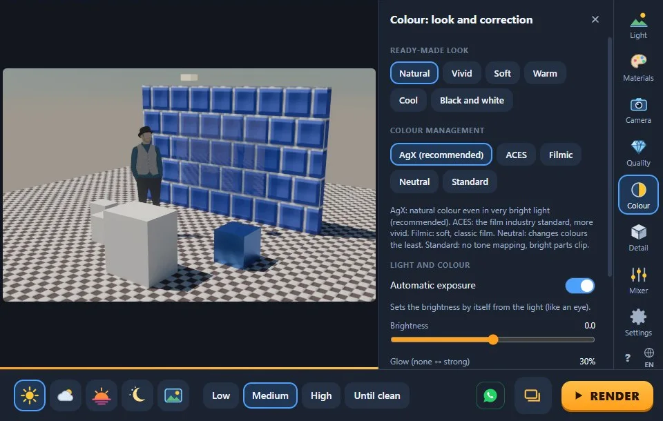 Colour: one-click looks